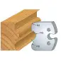 Jeu De 2 Contre-Fers Profiles Ht.50Mm N°221 ref 856.221 Leman