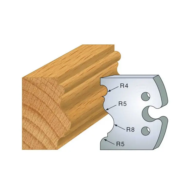 Jeu De 2 Contre-Fers Profiles Ht.50Mm N°228 ref 856.228 Leman