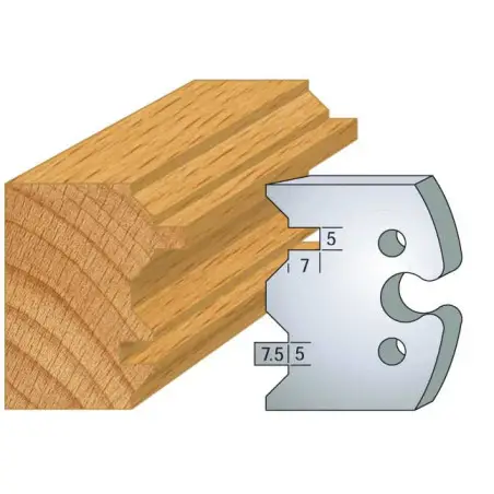 Jeu De 2 Contre-Fers Profiles Ht.50Mm N°239 ref 856.239 Leman