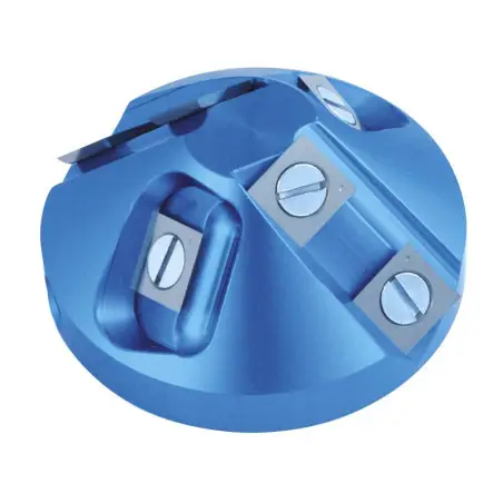 P.O. Coupe D'Onglet 45°/Chanfrein D75/20Xht.29 Z6+Vis M14 ref 075.45.30 Leman