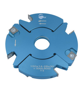 Po Extensible D140 Al30 Ep14/28 Z4+V4 À Feuillure/Rainure/Tenon ref 928.140.30.1428 Leman