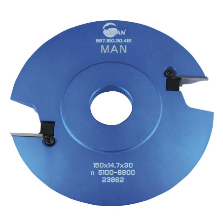 Po Profils -C/Profils N°451 D150 Al30 Ep14 Z2 Avt 17 ref 987.150.30.451 Leman