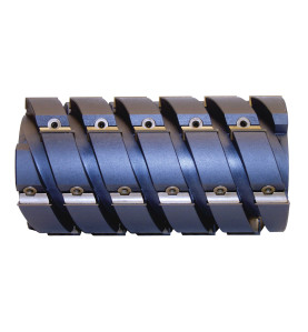 P.O. A Raboter Helicoidal D125Xht.230Xal.40 Z30 Coupe Progressive, Plaquettes Angles Tronqués ref 990.9.125.40.23 Leman