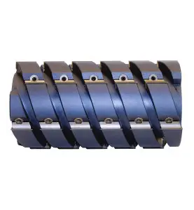 P.O. A Raboter Helicoidal D125Xht.230Xal.40 Z30 Coupe Progressive, Plaquettes Angles Tronqués ref 990.9.125.40.23 Leman
