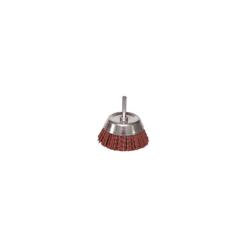 Brosse Conique D.50 / Tige De 6X30 Fil Nylon Gr80 ref 130.051V Leman