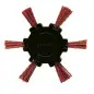 Brosse Eventail D100 Fil Nylon Gr80 Tige De 6X30 ref 140.101 Leman