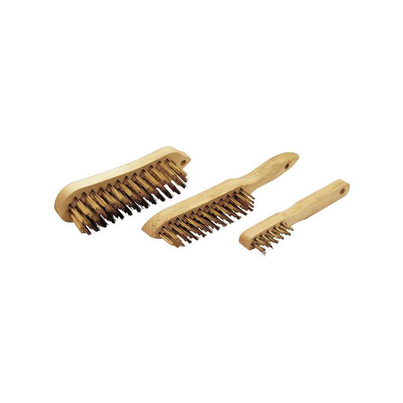 Lot 3 Brosses Violon /Bougie Fil Acier Laitonne ref 710.03 Leman