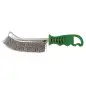Brosse Demi-Lune 265X140X25 Fil 0.30 Inox Ondule Manuelle ref 740.236 Leman