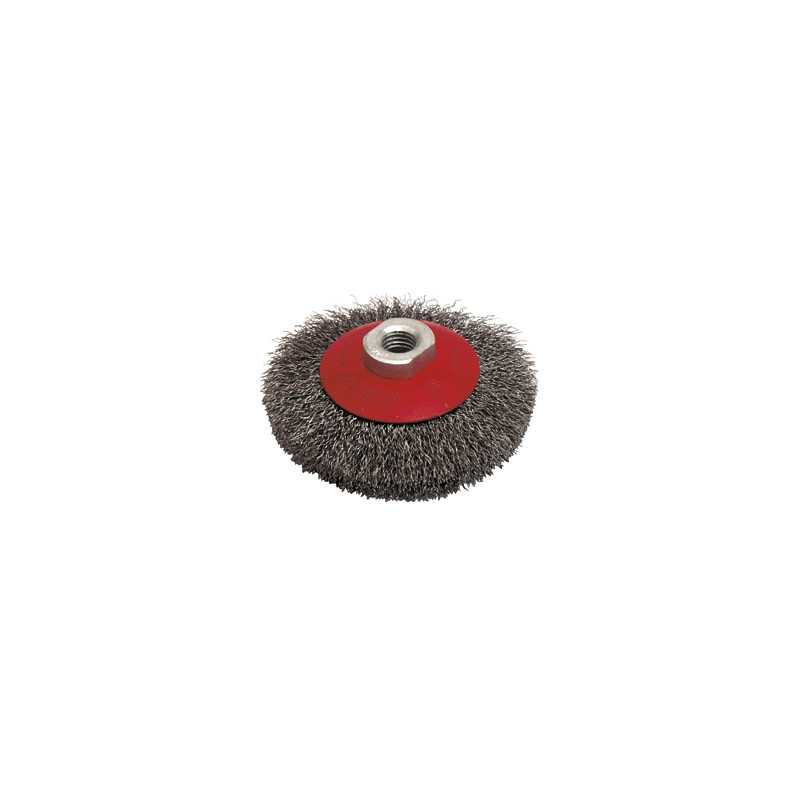 Brosse Cuvette D.100 M14 Fil 0.30 Acier Ondule ref 520.100 Leman