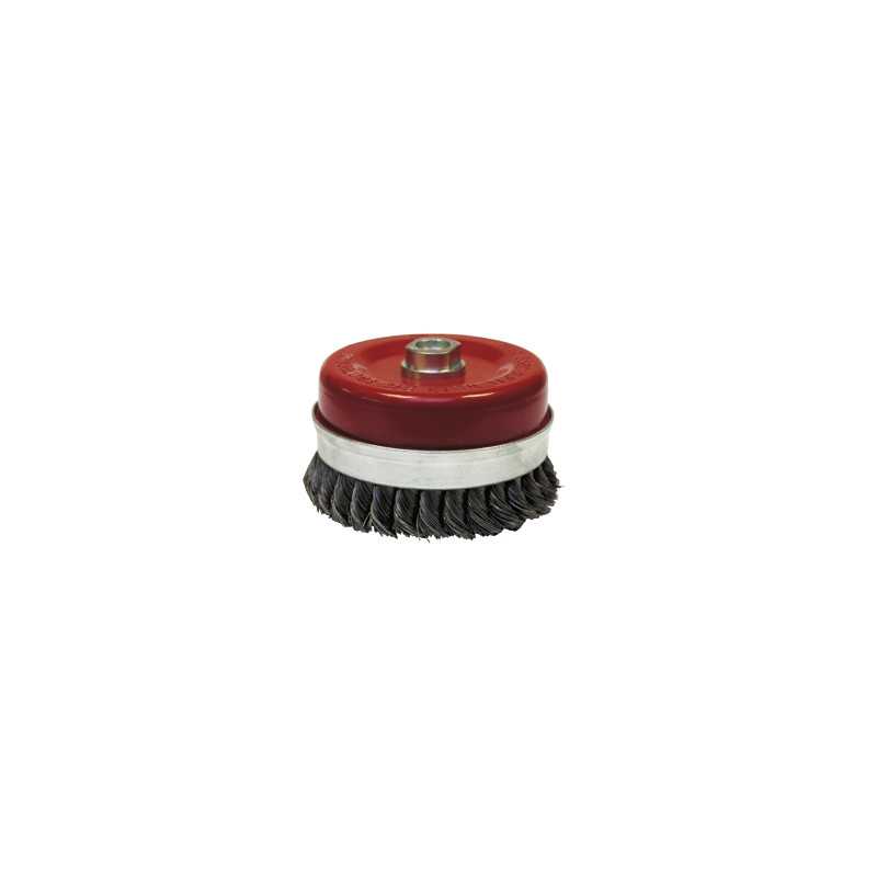 Brosse Conique D.65 M14 Fil 0.50 Acier Torsade ref 530.065V Leman