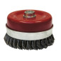 Brosse Conique D.65 M14 Fil 0.50 Acier Torsade ref 530.065V Leman