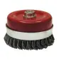 Brosse Conique D.65 M14 Fil 0.50 Acier Torsade ref 530.065V Leman
