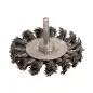Brosse Circulaire D70 Fil 0.50 Acier Torsade Tige De 6X30 ref 210.070 Leman