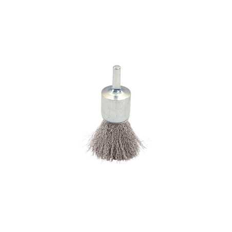 Brosse Pinceau D22 Fil 0.30 Inox Ondule Tige De 6X17 ref 320.022I Leman