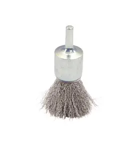 Vente de BROSSE PINCEAU D.22 / TIGE DE 6x17 FIL 0.30 INOX ondulé Leman, numéro 9445 / mn_320.022I à 9,58 €HT soit 11,49 €TTC. 