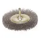 Brosse Circulaire D75 Fil 0.30 Acier Ondule Tige De 6X30 ref 330.075A Leman