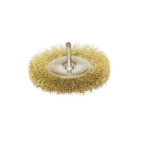 Vente de BROSSE CIRCULAIRE D.75 / TIGE DE 6x30 FIL 0.20 LAITON ondulé Leman, numéro 9462 / mn_630.075 à 6,66 €HT soit 7,99 €TTC.
