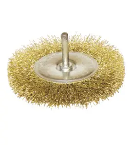 Vente de BROSSE CIRCULAIRE D.75 / TIGE DE 6x30 FIL 0.20 LAITON ondulé Leman, numéro 9462 / mn_630.075 à 6,66 €HT soit 7,99 €TTC.