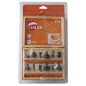 12 Meches De Defonceuse Carbure Assorties Q6Mm Coffret ref 416.700.12 Leman