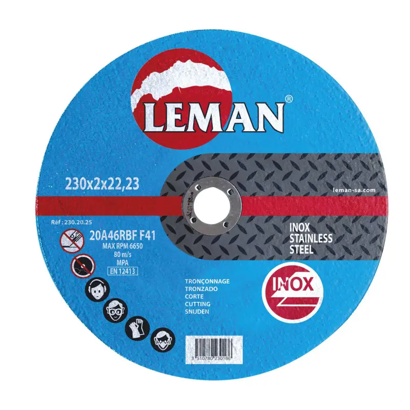 Disque Tronconnage Inox 115X1.6X22.23 F41 ref 115.16.25 Leman
