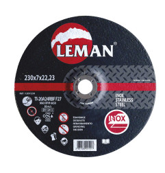 Disque Ebarbage Inox 125X7.0X22.23 F27 ref 1207125 Leman