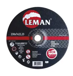 Disque Ebarbage Inox 125X7.0X22.23 F27 ref 1207125 Leman
