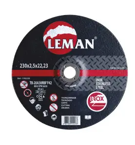 Disque Tronconnage Inox 115X1.0X22.23 F41 ref 1701110 Leman