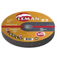 Disque Tronconnage Inox 230X2.0X22.23 Lot De 5 F41 ref 2302049.05 Leman