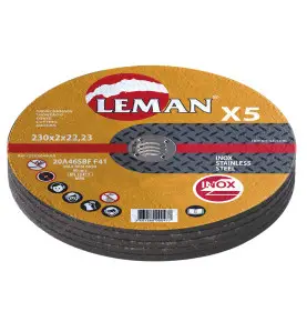 Disque Tronconnage Inox 230X2.0X22.23 Lot De 5 F41 ref 2302049.05 Leman