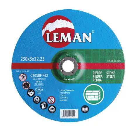 Disque Tronconnage Materiaux 125X3.0X22.23 F42 ref 123.10.25 Leman
