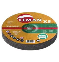 Disque Tronc. Materiaux 230X2.5X22.23 Lot De 5 F42 ref 233149.05 Leman