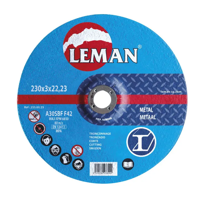 Disque Tronconnage Metal 115X1.0X22.23 F41 ref 110.00.25 Leman