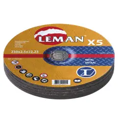 Disque Tronconnage Metal 115X2.5X22.23 Lot X 5 F42 ref 113049.05 Leman