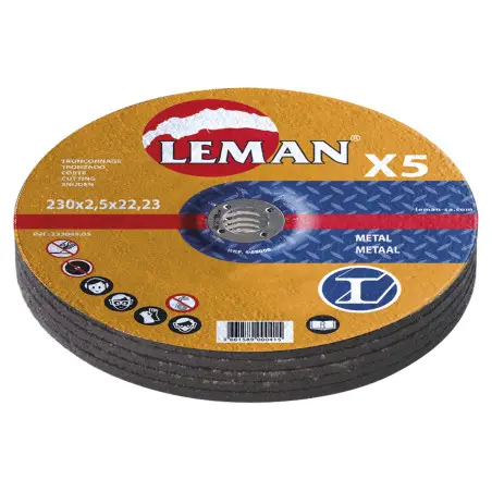 Disque Tronconnage Metal 115X2.5X22.23 Lot X 5 F42 ref 113049.05 Leman