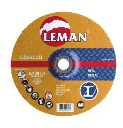 Disque Ebarbage Metal 115 Ep. 6.0 X22.23 F27 ref 116049.25 Leman