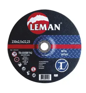 Disque Tronconnage Metal 115X2.5X22.23 F42 ref 1602115 Leman