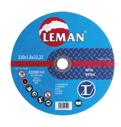 Disque Tronconnage Metal 230X1.8X22.23 F41 ref 231.00.25 Leman