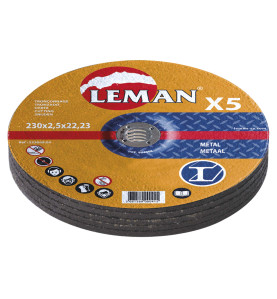 Disque Tronconnage Metal 230X2.5X22.23 Lot X 5 F42 ref 233049.05 Leman