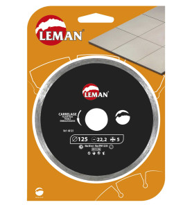 Disque Diamant Jc Carrelage 125X22.23 Ht5 Jante Continue ref 68125 Leman