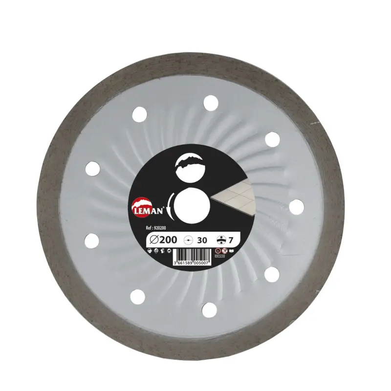 Disque Diam Jc Carrelage 115X22.23 Ht7 Jante Continue ref 920115 Leman