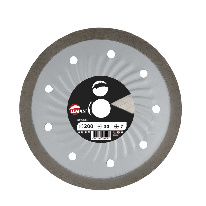 Disque Diam Jc Carrelage 230 X 22.23 Ht7 Jante Continue ref 920230 Leman