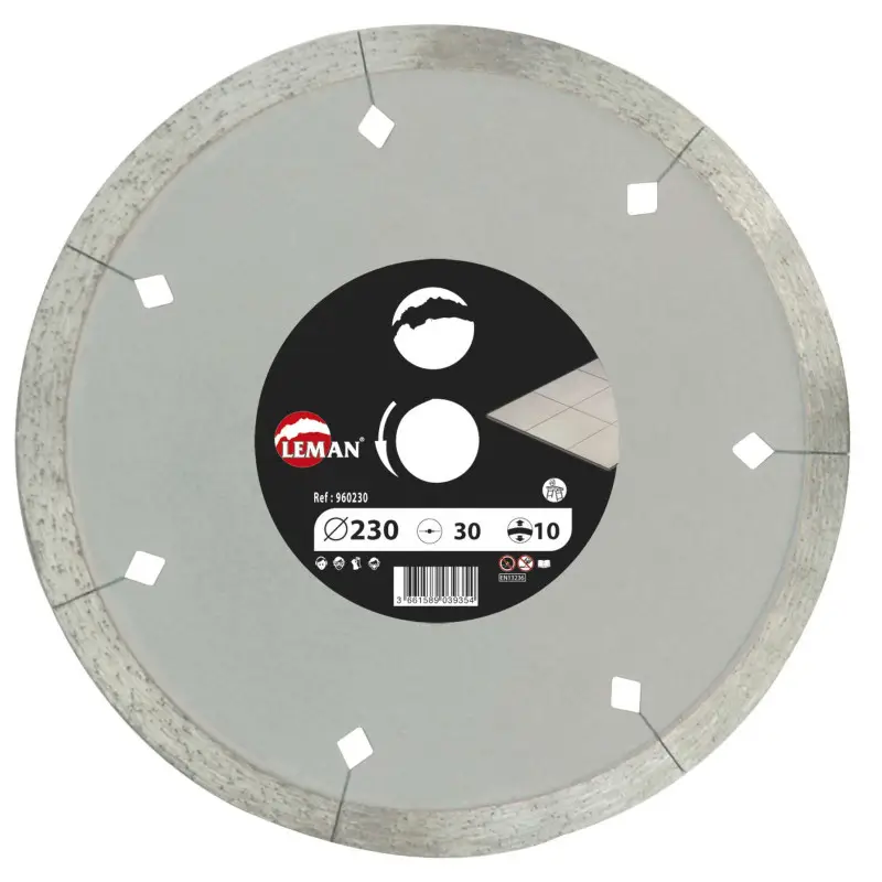 Disque Diamant Jante Lisse Carrelage 115X22.23 Ht7 ref 960115 Leman