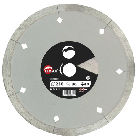 D.Diamant Jante Lisse Carrelage 250X30/25.4 Ht10 ref 960250 Leman