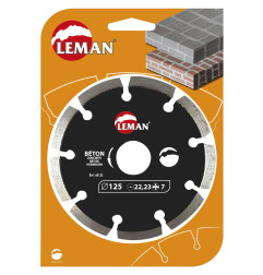 Disque Diamant Segments Maçonnerie 125X22.23 Ht 7 ref 66125 Leman