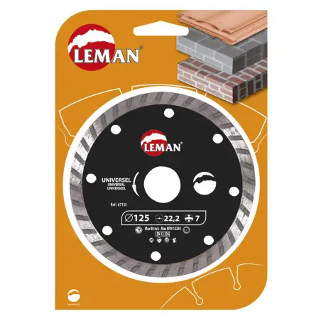 Disque Diamant Jc Universel 115X22.23 Ht7 Jante Continue ref 67115 Leman