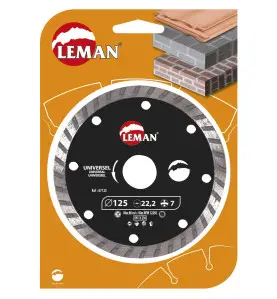 Disque Diamant Jc Universel 125X22.23 Ht7 Jante Continue ref 67125 Leman