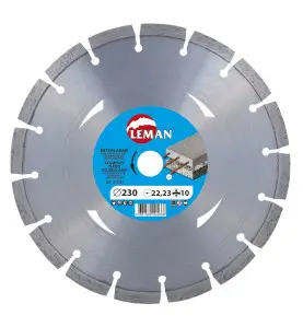 Disque Diamant Segments Beton Arme 125X22.23 ref 770125 Leman