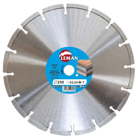 Disque Diamant Segments 115X22.23 Ht10 ref 771154 Leman