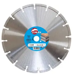 Disque Diamant Segments 125X22.23 Ht10 ref 771254 Leman