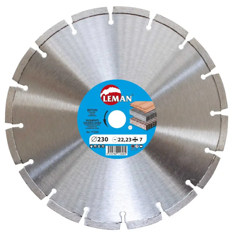 Disque Diamant Segments 125X22.23 Ht10 ref 771254 Leman